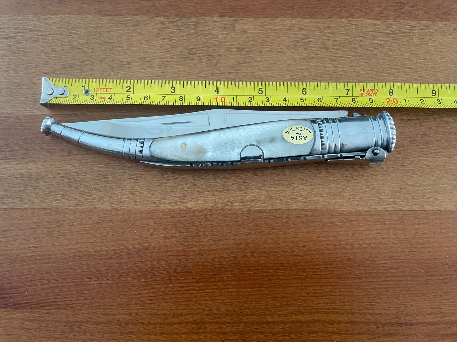 6” Spanish Navaja Serrana Folding Pocket Knife Bullhorn Handle - US Seller