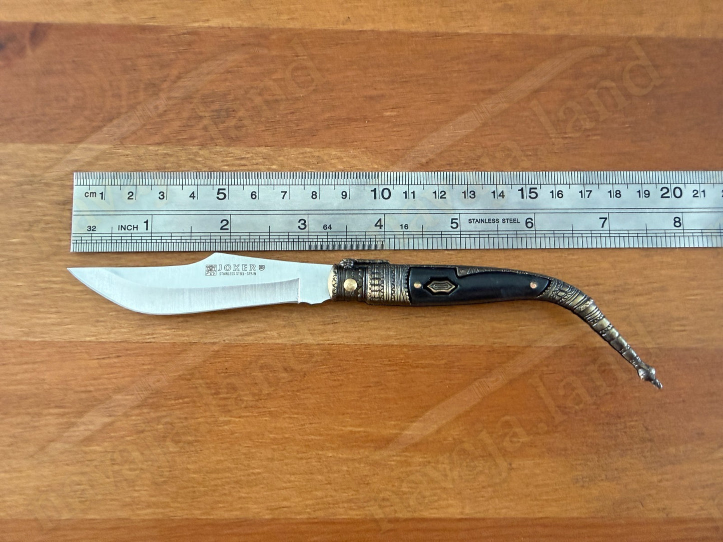 3.3” Albacete Navaja Joker Sevillana Knife Zamak Handle Handmade Slipjoint Spain