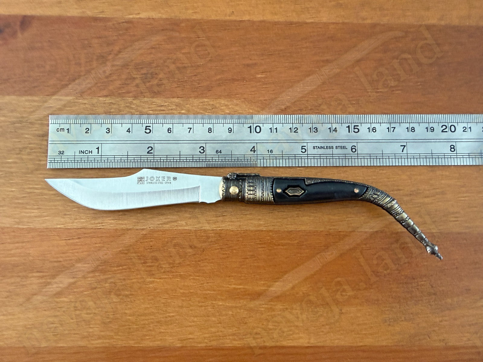 3.3” Albacete Navaja Joker Sevillana Knife Zamak Handle Handmade Slipjoint Spain