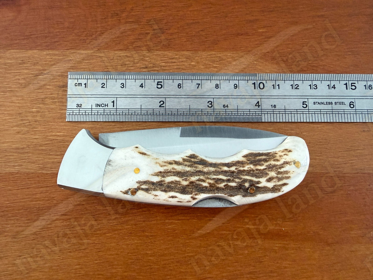 Joker Terrier Hunting Folding Knife 3.5” MOVA Blade Deer Horn Handle From Spain