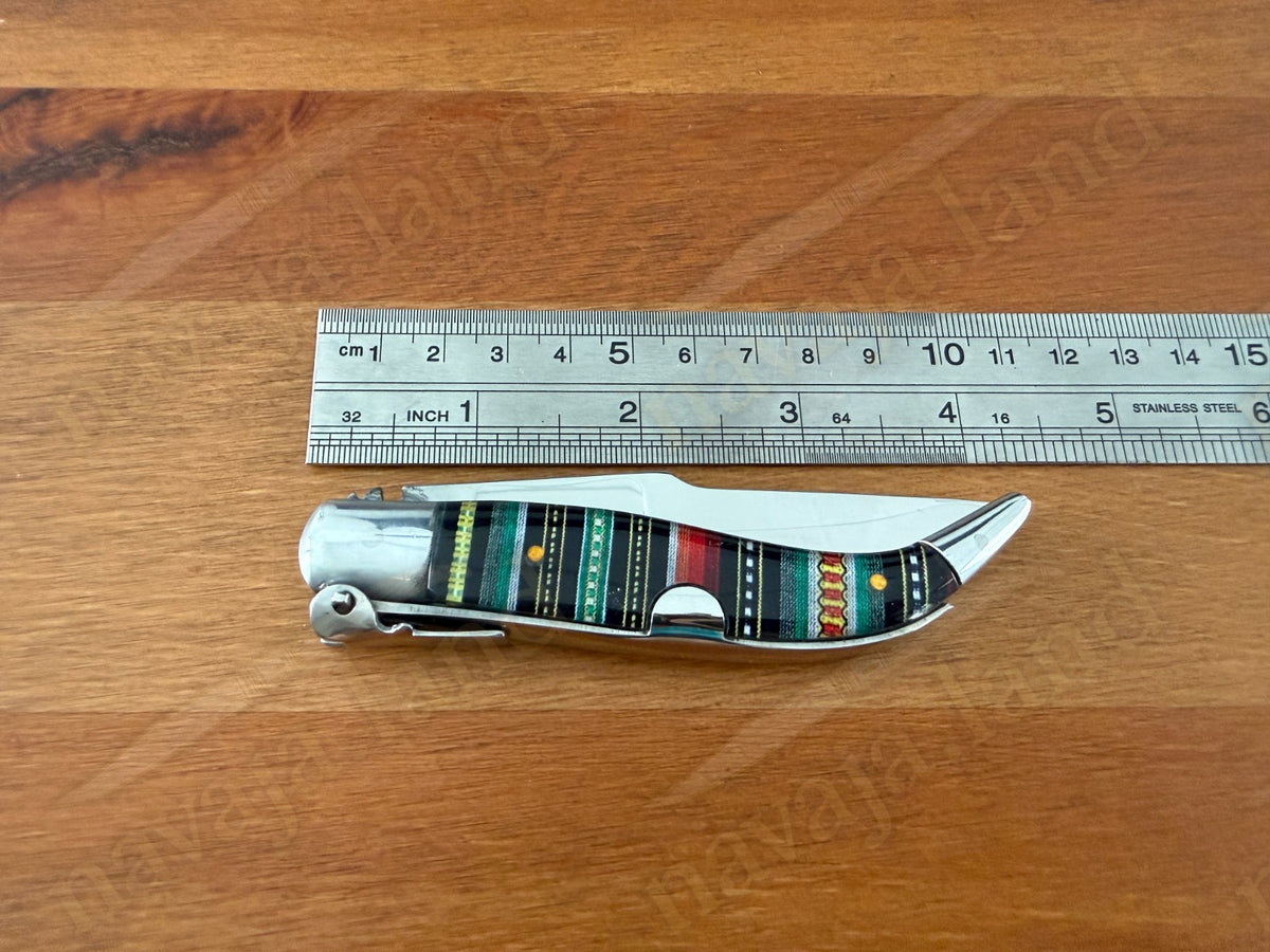 3.2” Spanish Classic Navaja Teja Albacete Style Pocket Knife with RATCHET