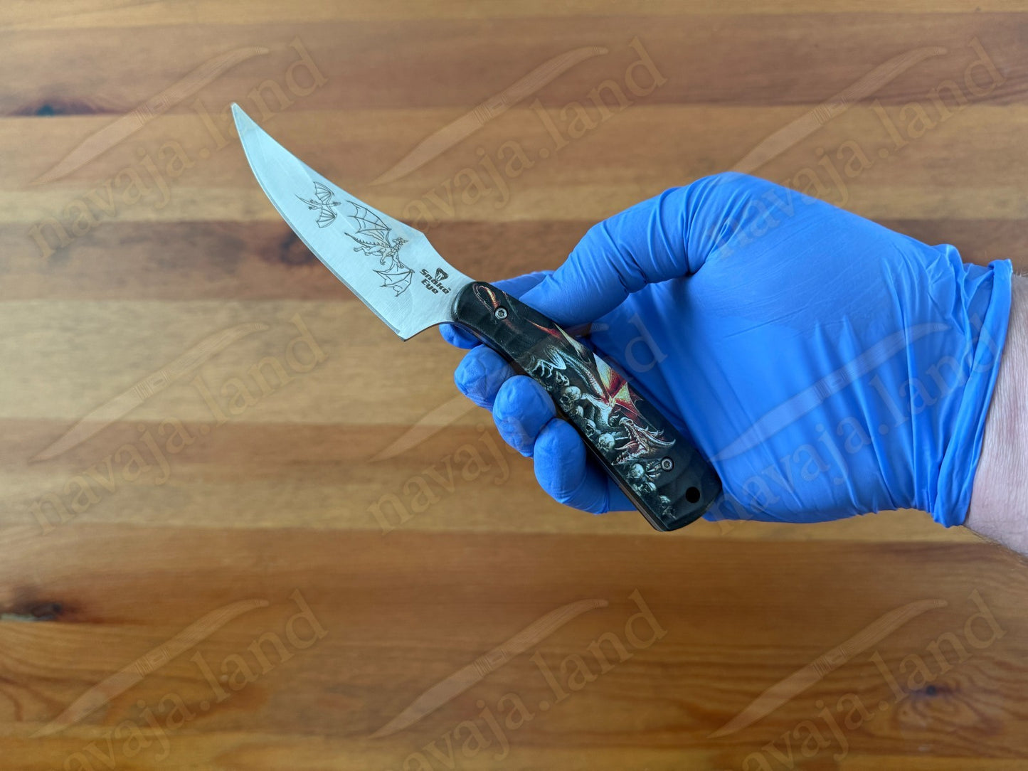 Snake Eye Tactical Fixed Blade Hunting Knife Full Tang with Sheath