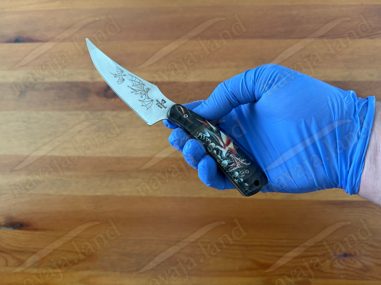 Snake Eye Tactical Fixed Blade Hunting Knife Full Tang with Sheath