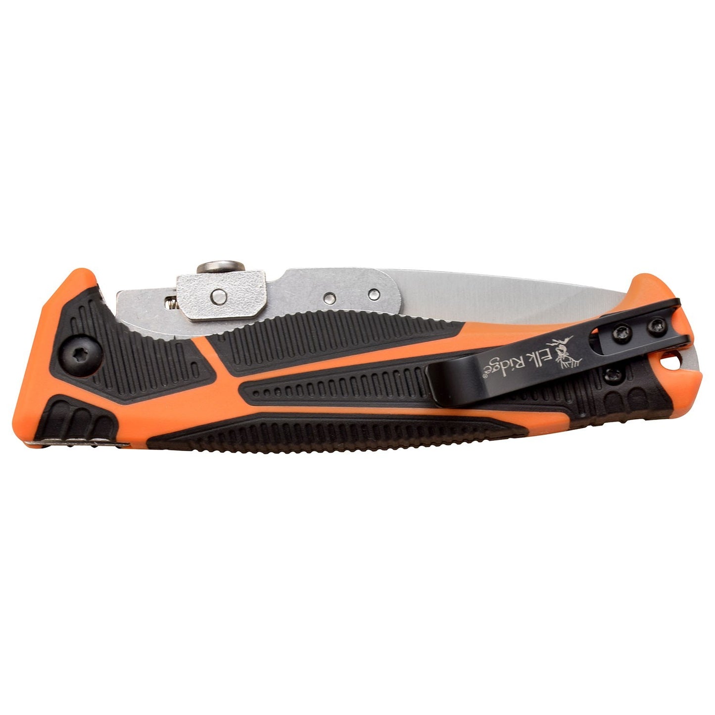 Elk Ridge Folding Knife 3x Interchangeable 4" Steel Blade Textured Grip Handle