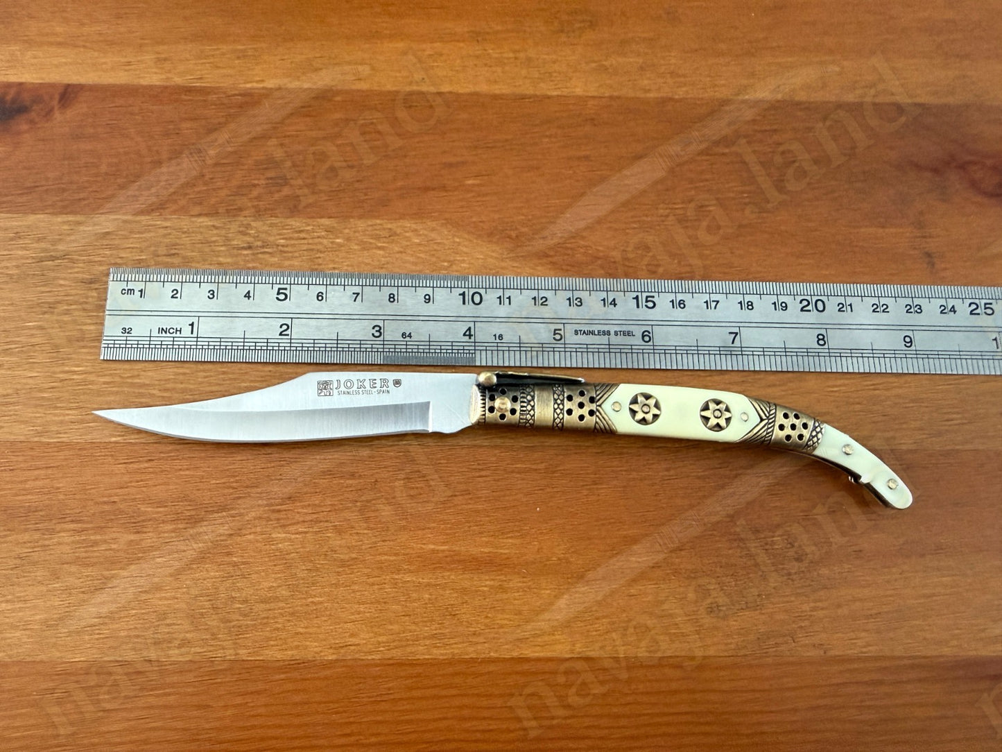 Spanish Navaja Joker Arabian Style 3.9" 420 Steel Zamak Handle Handmade in Spain
