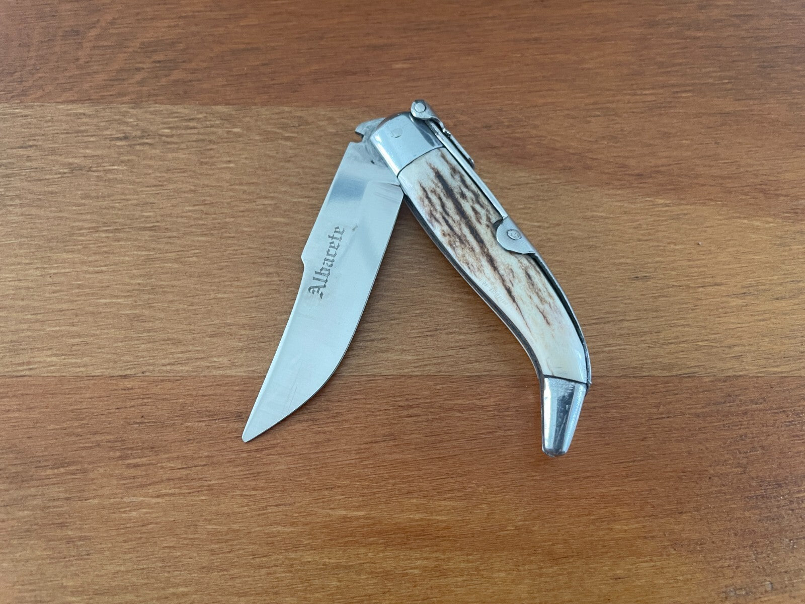 2.75” Spanish Navaja Pocket Knife Genuine Deer Antler Scales Handcrafted Spain