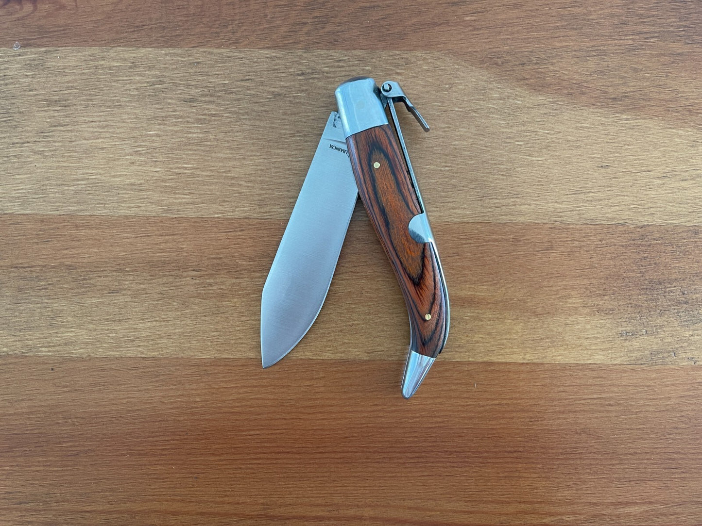3.8" Spanish Navaja Teja Pastora Pocket Knife Carbon Steel from Spain - Ships US