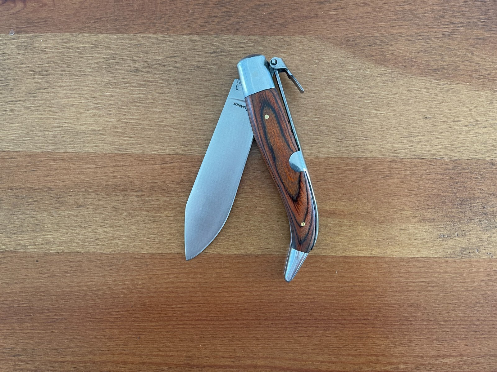 3.8" Spanish Navaja Teja Pastora Pocket Knife Carbon Steel from Spain - Ships US