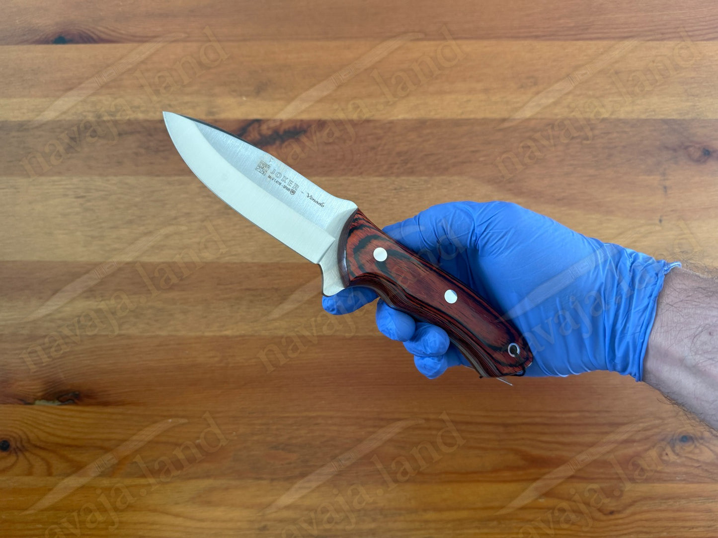 Joker Venado – Survival & Hunting Knife (Red Wood Handle) Made in Spain
