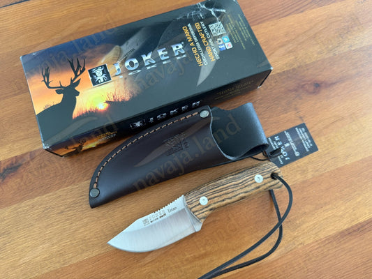 Joker Erizo 3" Stainless Steel MOVA 1.4116 Fixed Knife Bocote Wood Handle Spain