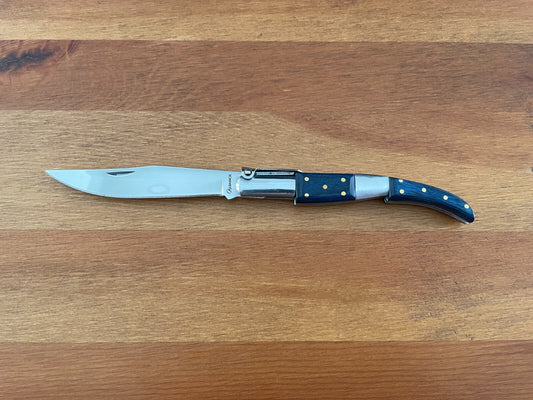 3.8” Arabian Folding Pocket Knife Blue Stamina Wood Handle from Spain