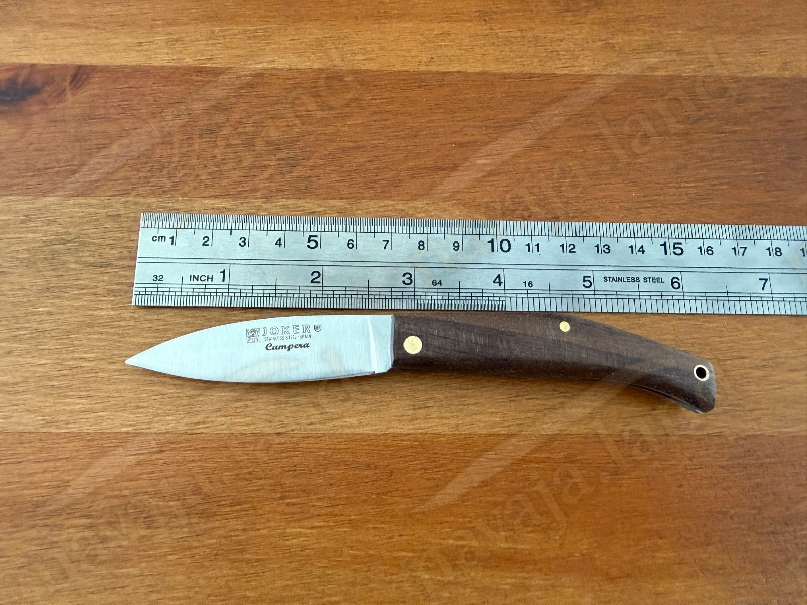 Joker Slipjoint Pocket Knife 2.68” MOVA Steel Blade | Dark Walnut Wood Handle