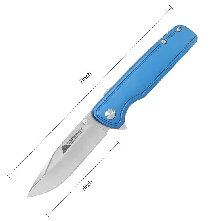 Ozark Trail 7-inch Full Length Folding Pocket Knife 3-inch Stainless Steel Blade