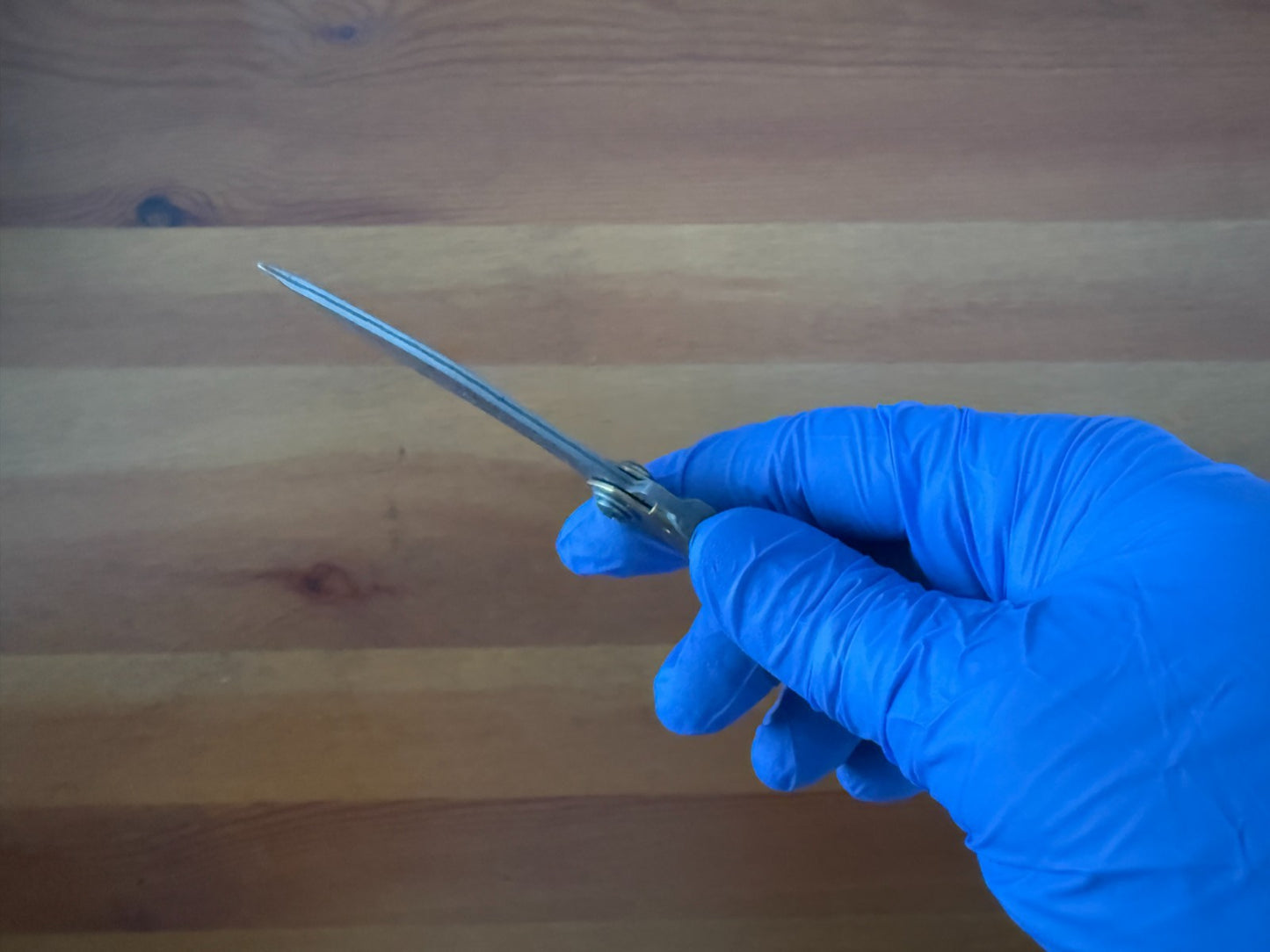 2.75" Damascus Falcata Blade Navaja Higonokami Pocket Knife Brass Handle Sheath