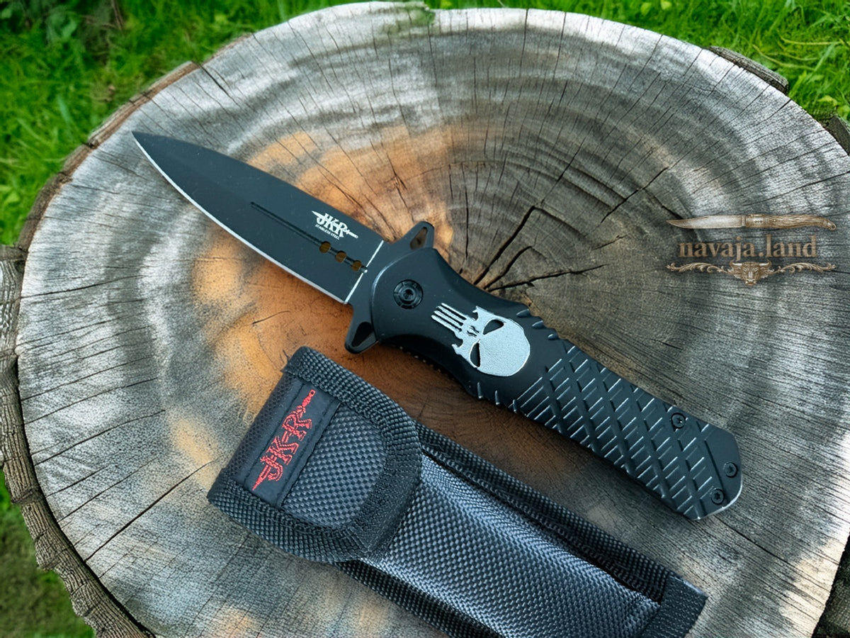 Folding Knife – 3.15” Stainless Steel Blade | Aluminum Handle | Nylon Sheath