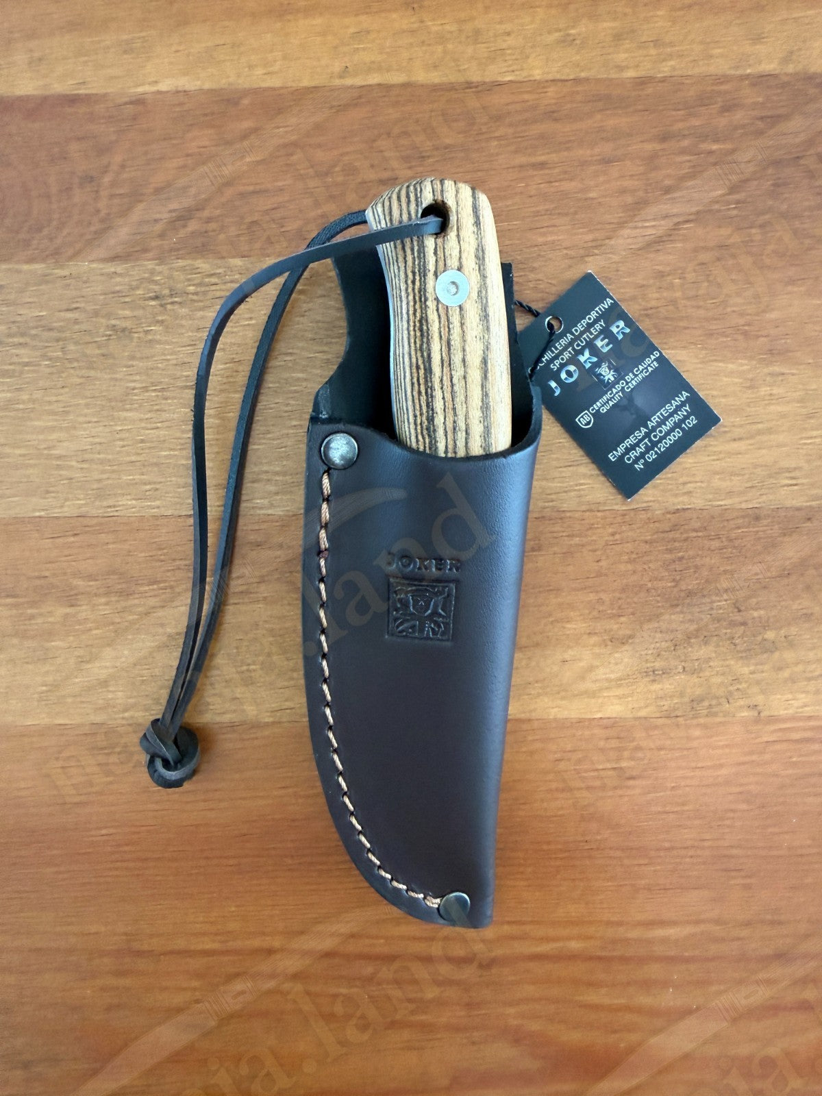 Joker Erizo 3" Stainless Steel MOVA 1.4116 Fixed Knife Bocote Wood Handle Spain