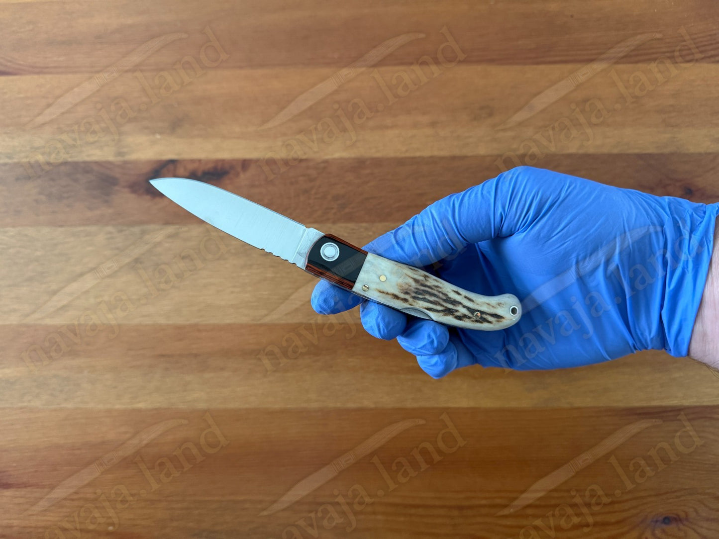 Joker Koala Pocket Knife 2.75” MOVA Blade Deer Horn Handle Grenadillo Ferrule