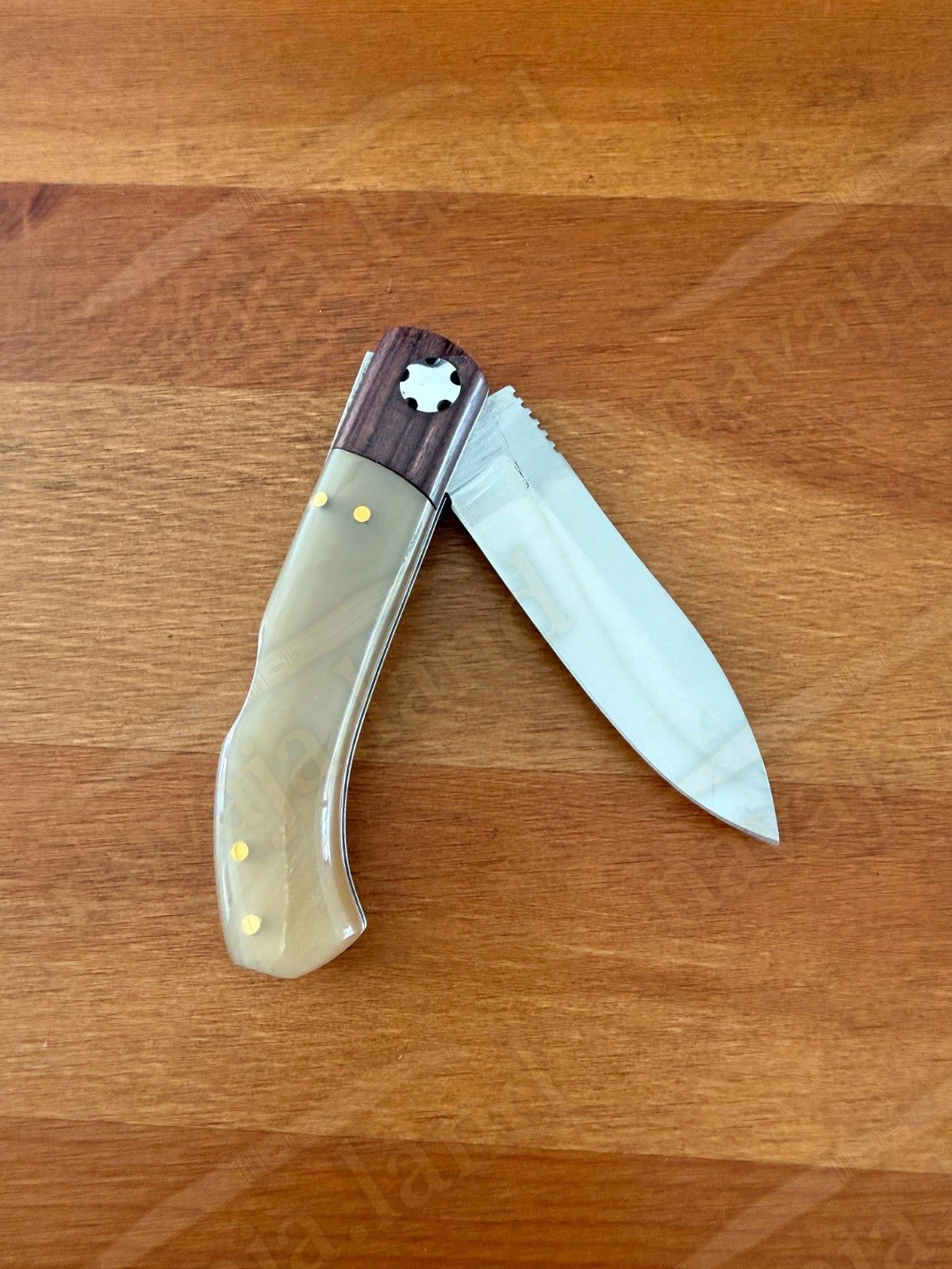 Joker Pachón Folding Knife – Bull Horn & Wood Handle - 3.1" Sandvik 12C27 Blade