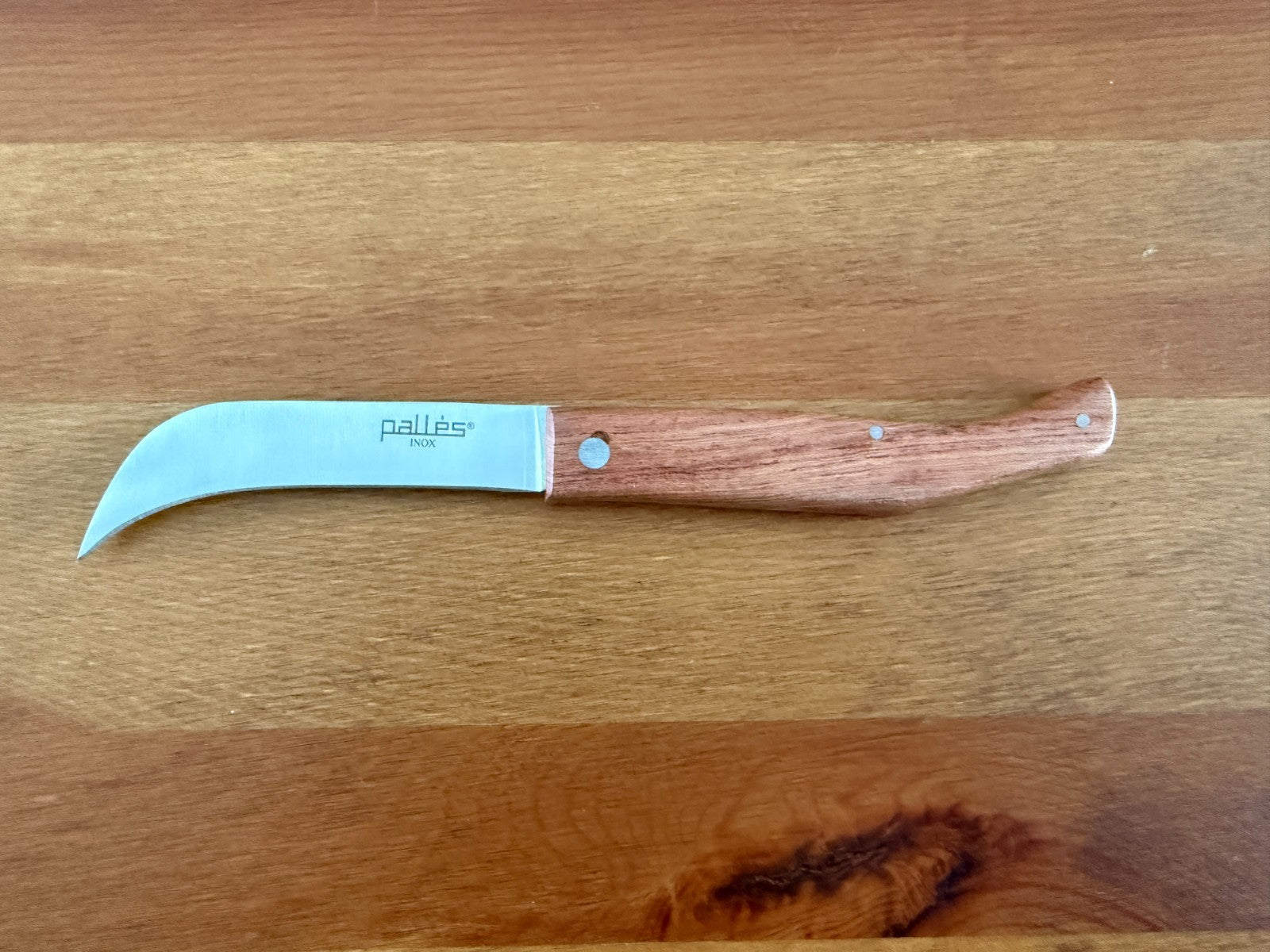 3.5" Tranchete Pallés Stainless Steel Navaja Pocket Knife Wood Handle From Spain
