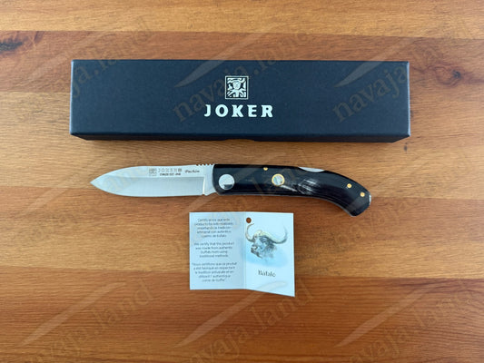 Joker Pachón Folding Knife – Buffalo Horn Handle Sandvik 12C27 Steel Backlock