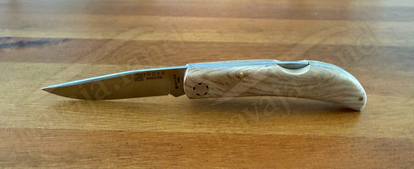 3.15” Joker Pointer Camping Folding Knife (Holm Oak Wood Handle) Made in Spain