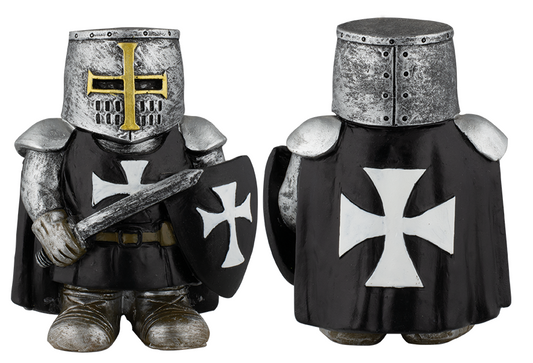 Decorative / Collectible Small Resin Figurine Templar Knight with Sword