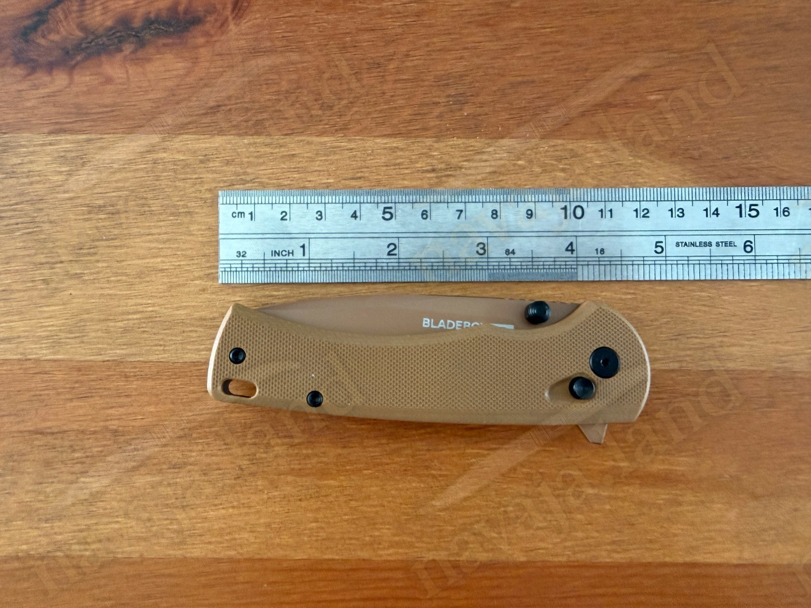 The SANDMAN Folding Pocket Knife 3.2” D2 Steel Blade Tuscan Tan G10 Handle