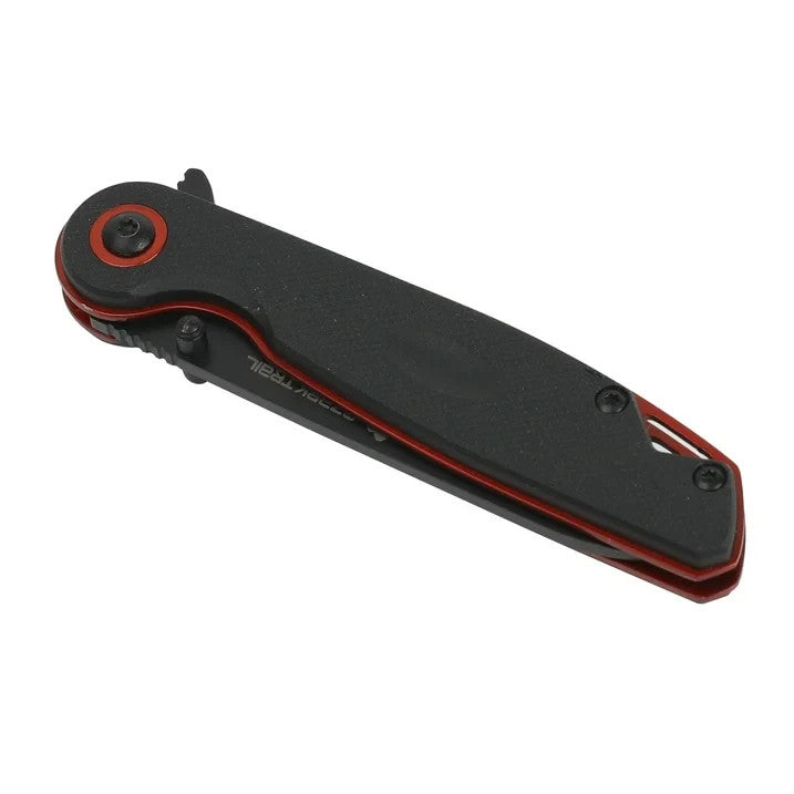 3" Blade Ozark Fathom Folding Knife 7" Open Black Polypropylene Handle