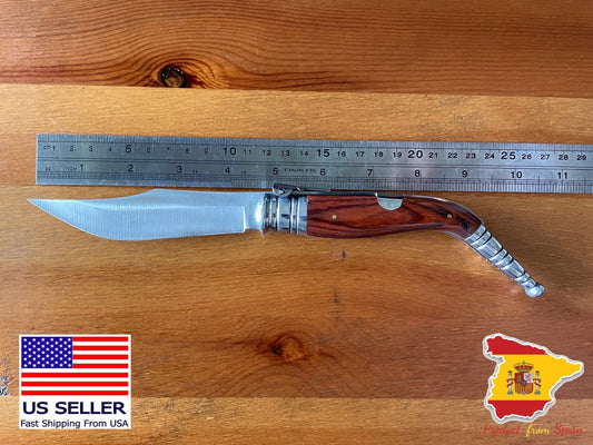 4.5” Navaja Sevillana Style Pocket Knife Handmade in Albacete Spain - USA Seller
