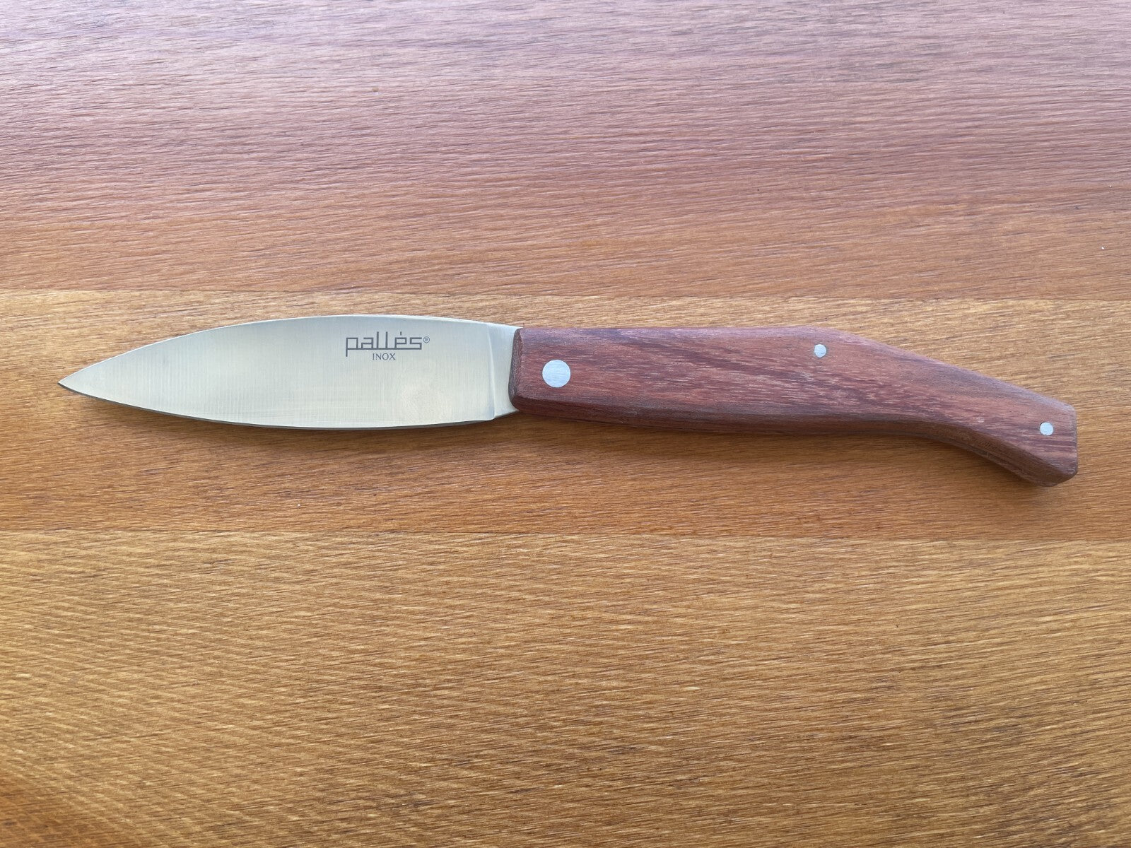 3.9" Pallés Inox Navaja Pocket Knife Stainless Steel Blade Wood Handle Slipjoint