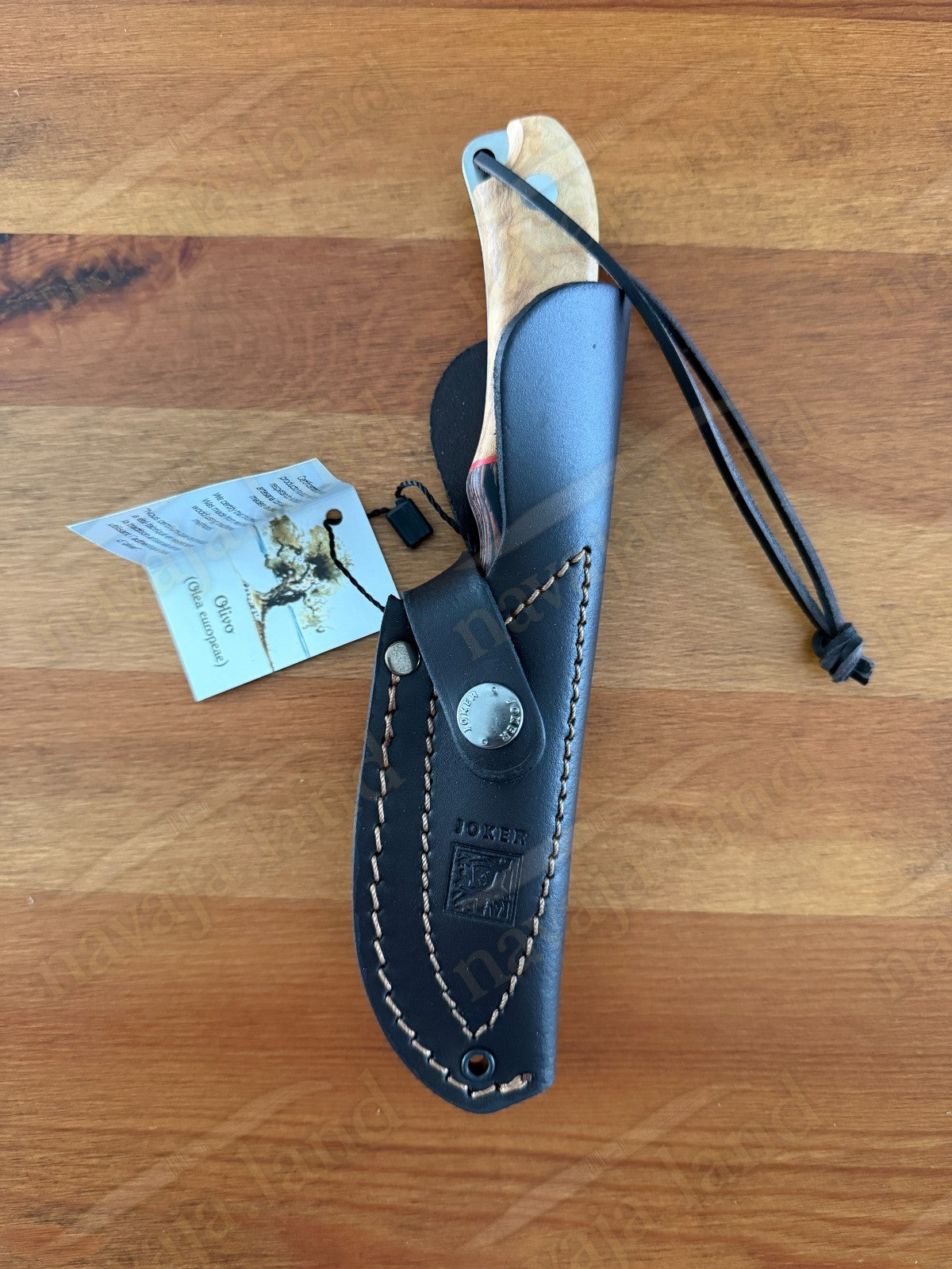 Joker Aguila Bushcraft Knife 3.35” MOVA Blade Olive Wood & Rosewood Handle