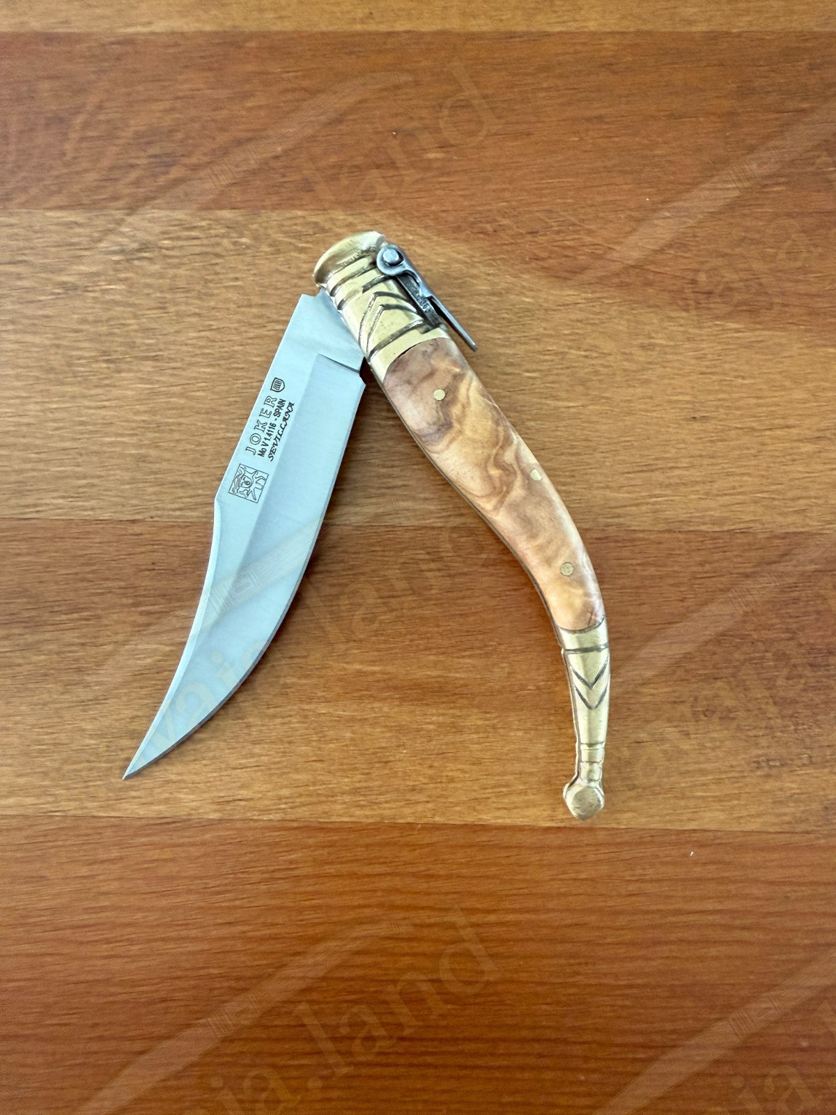 3.5” Classic Spanish Navaja Sevillana Knife Olive Wood Handle Handmade in Spain