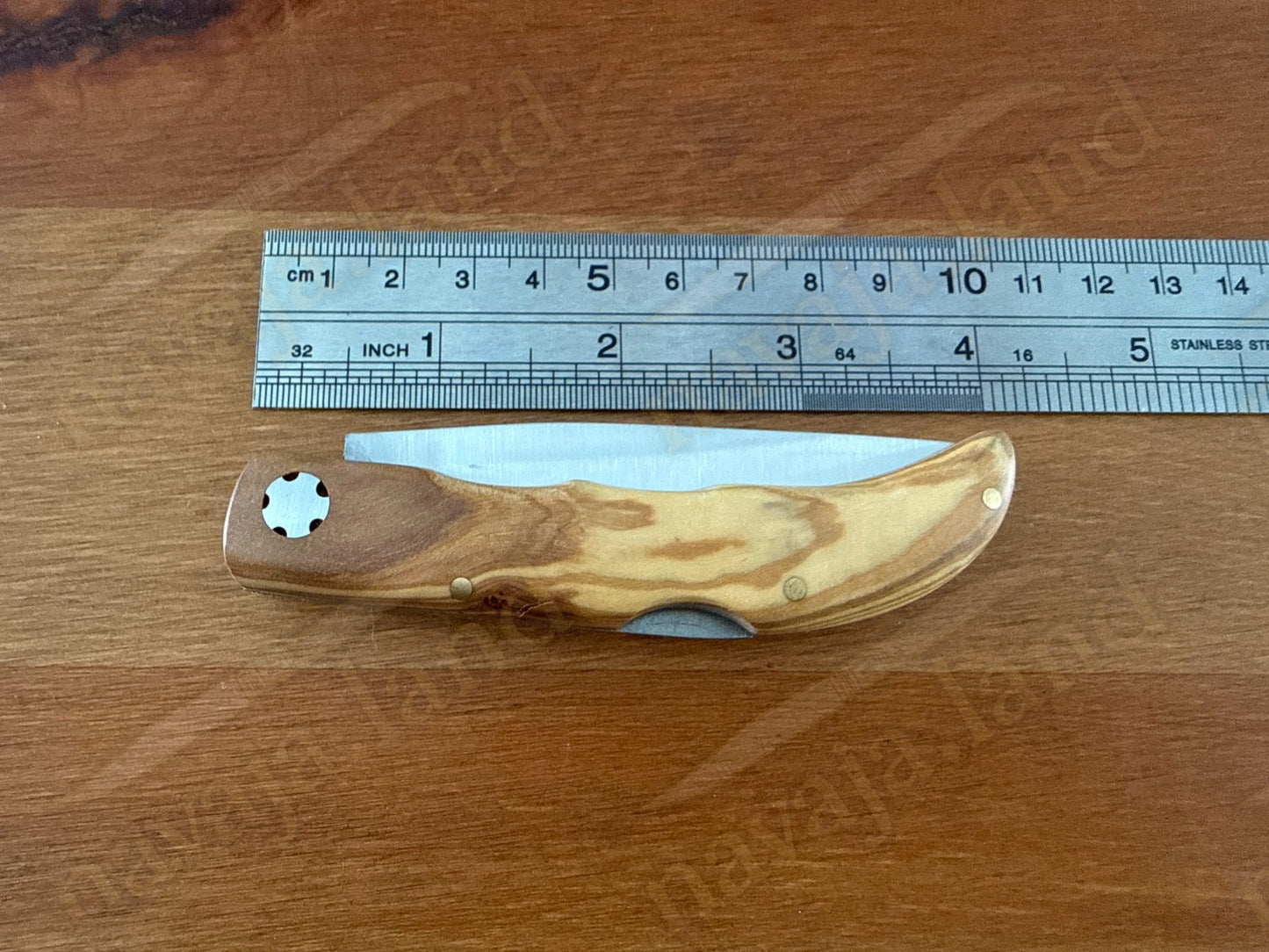3.15” Joker Pointer Camping Folding Knife (Olive Wood Handle) Handmade in Spain