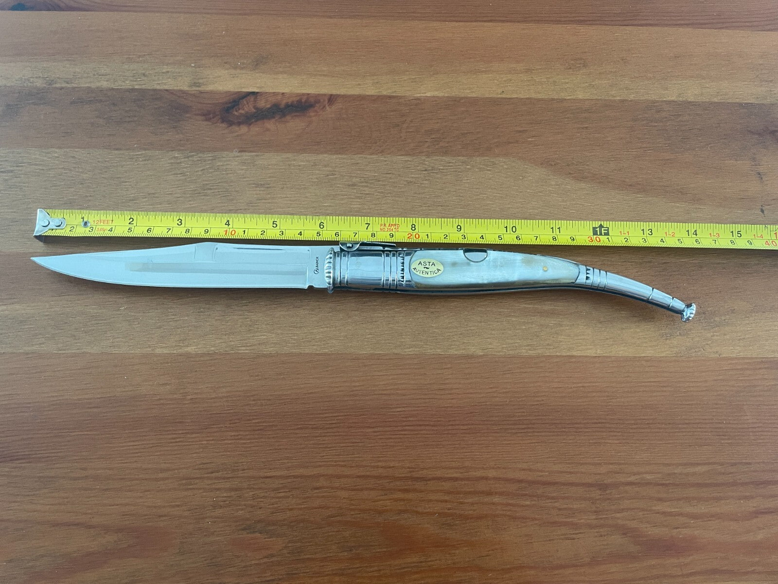 6” Spanish Navaja Serrana Folding Pocket Knife Bullhorn Handle - US Seller