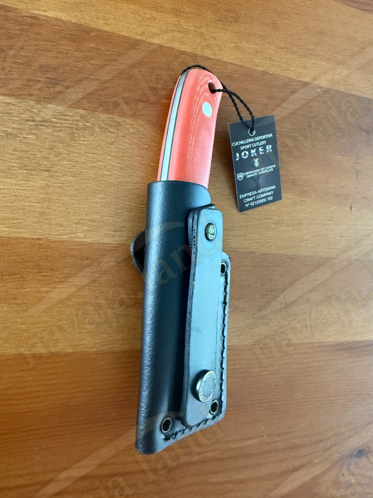 Joker Erizo TS1 Survival Knife 2.95” Böhler N695 Blade Red Micarta Handle -Spain