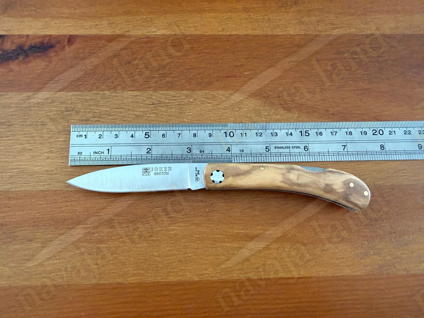 3.15” Joker Bretón Camping Folding Knife (Olive Wood Handle) Handmade in Spain