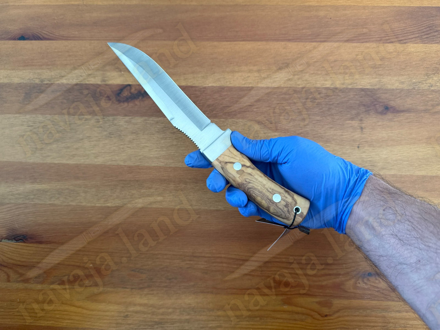 Joker Gamo Fixed Blade Hunting Knife 6.10" Mova 1.4116 Steel Olive Wood Handle