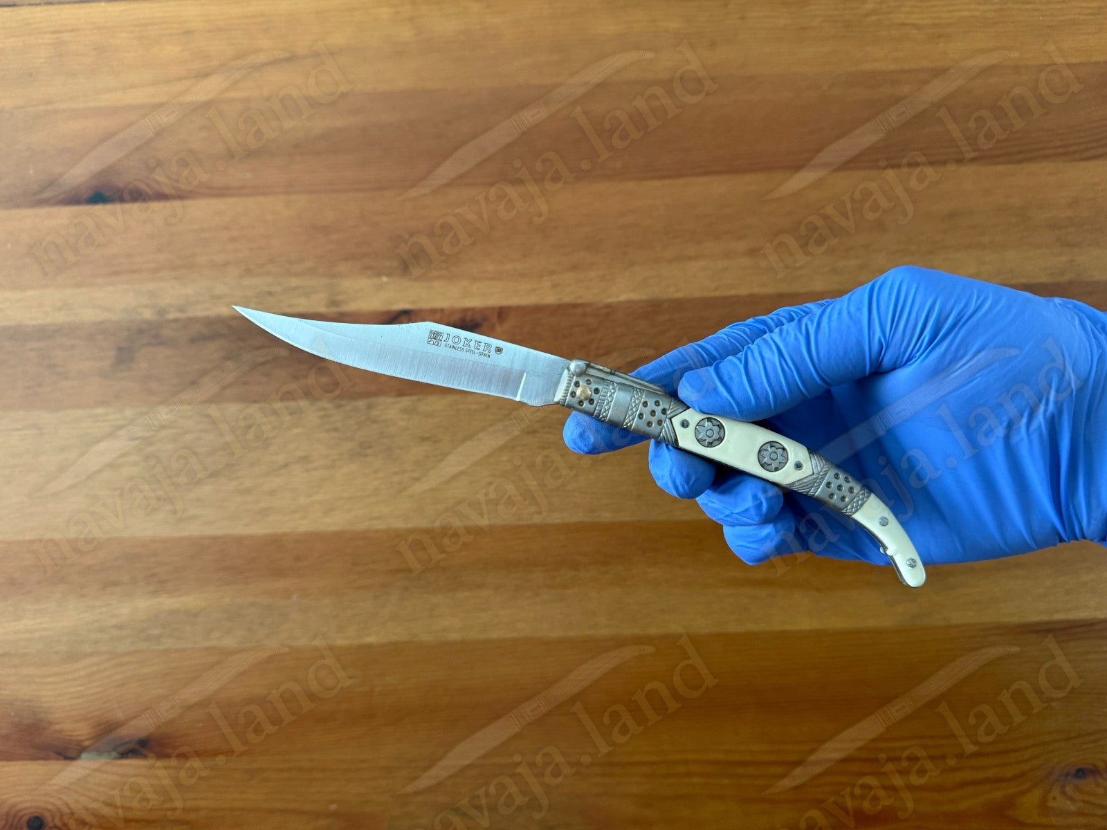 Spanish Navaja Joker Arabian Style 3.9" 420 Steel Zamak Handle Handmade in Spain