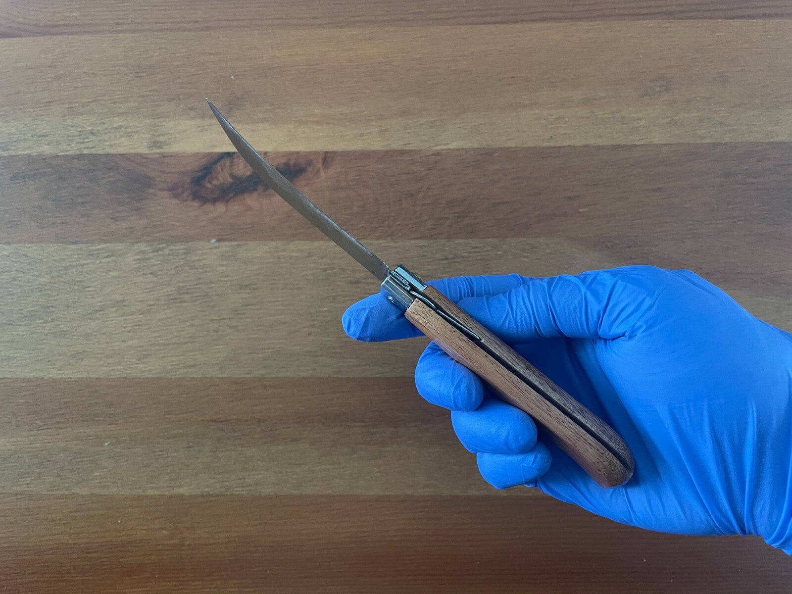 3.54" Portuguese Navaja MAM Harvesting and Mushroom Bubinga Wood Handle
