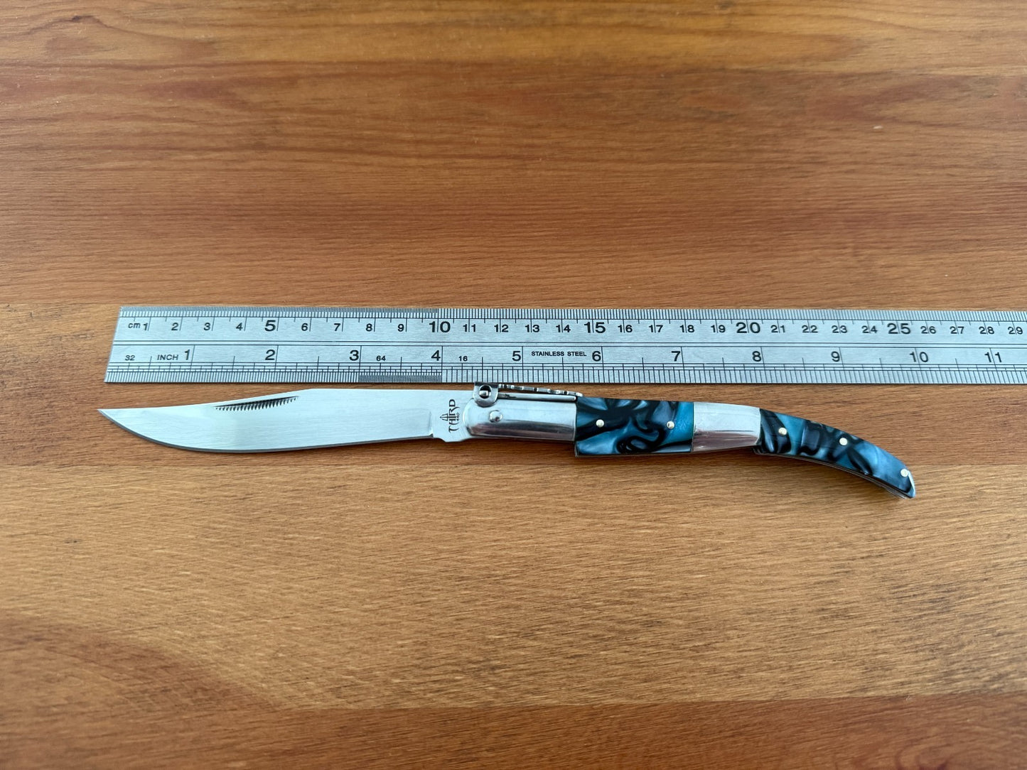 4.3" Arabian Style Navaja with Ratchet Pocket Knife Acrylic Scales From Spain