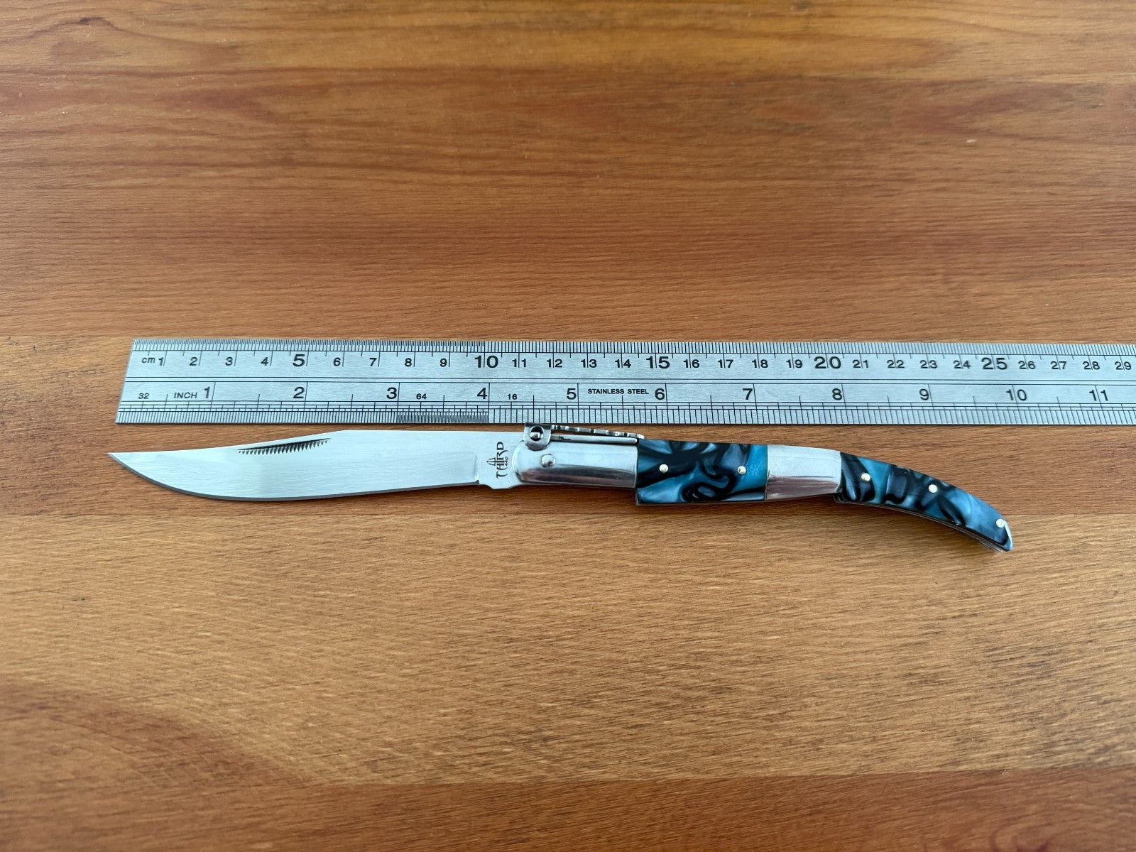 4.3" Arabian Style Navaja with Ratchet Pocket Knife Acrylic Scales From Spain