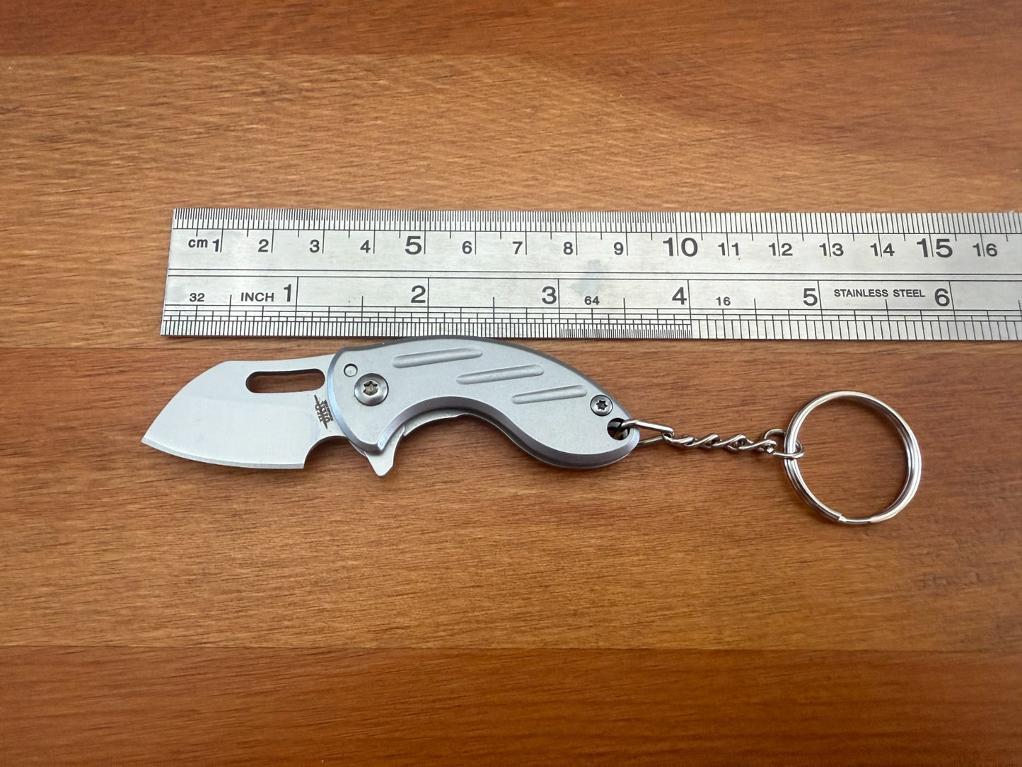 Keychain Mini Folding Knife 1.2" Stainless Steel Blade Liner Lock. From Spain.