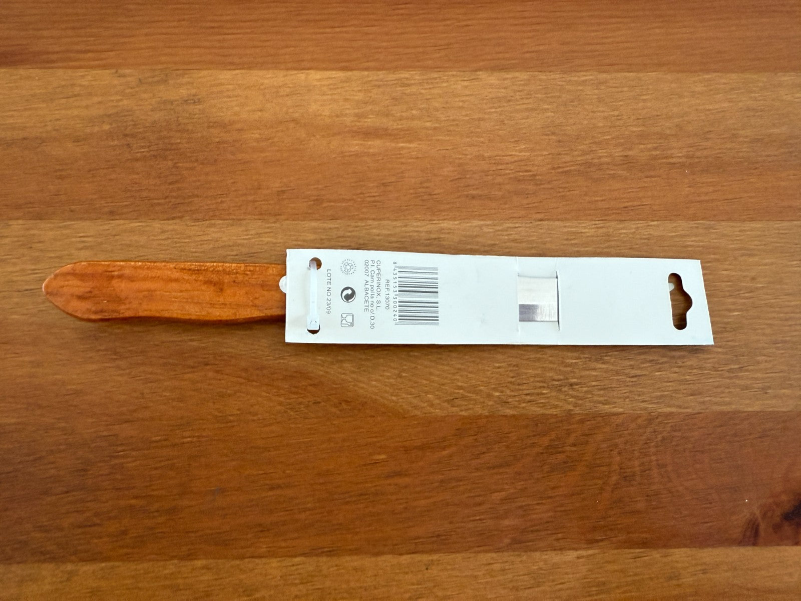 Cuperinox Kitchen Knife 4 in Plain Edge Blade with Wooden Handle From Spain