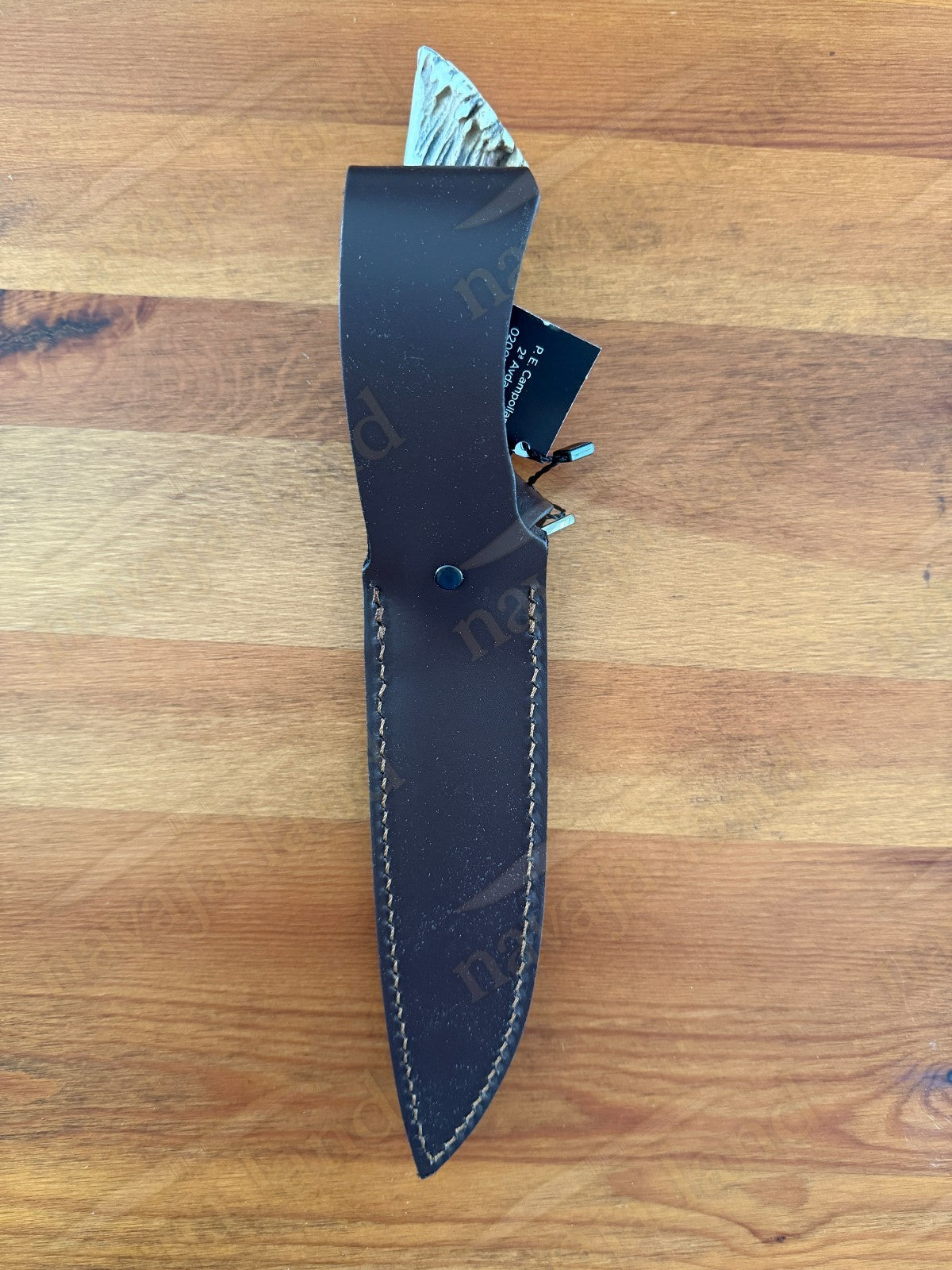 Joker Tigre Hunting Knife 6.7” MOVA Blade Deer Antler Handle Leather Sheath