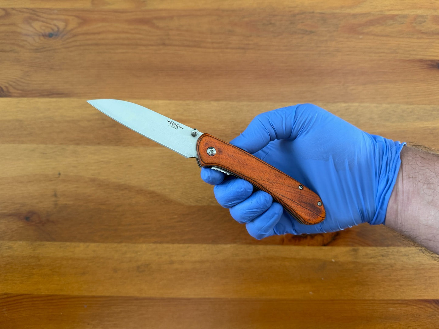 Folding Knife – 8.5 cm (3.35 in) Stainless Steel Blade Pakkawood Handle