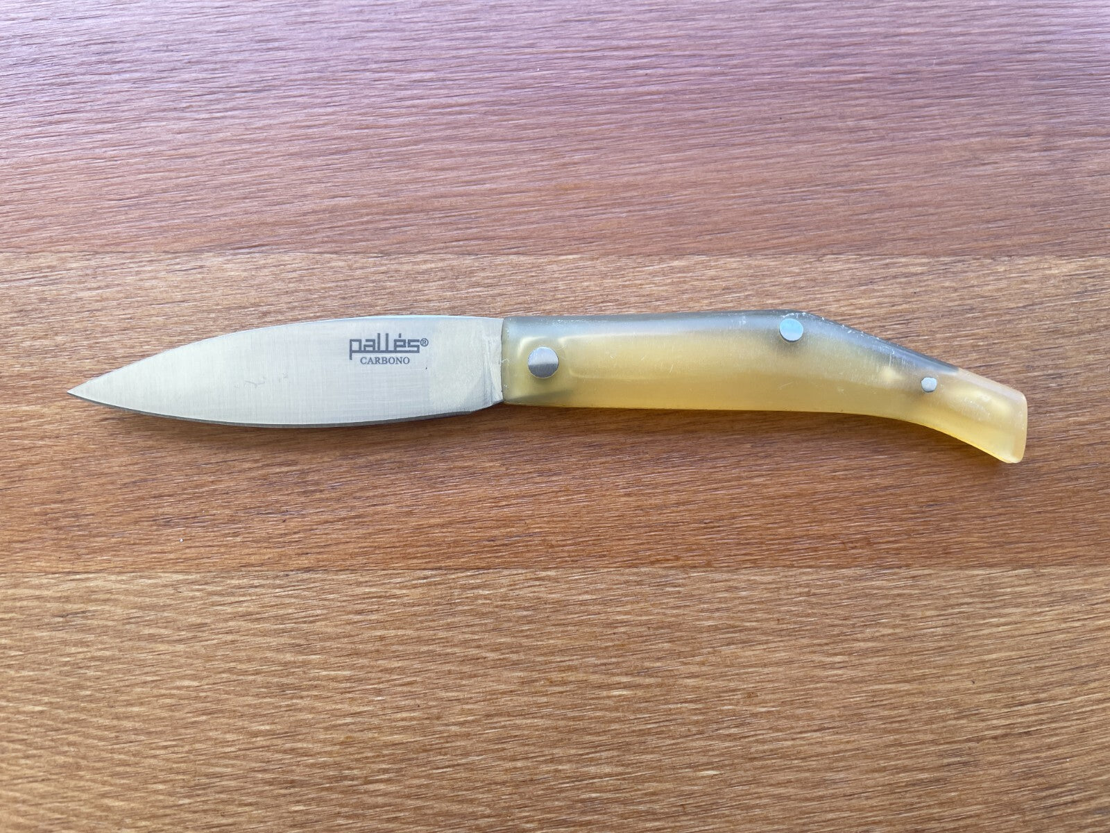 2.75" Pallés Carbono Navaja Pocket Knife Carbon Steel Blade ABS Handle Slipjoint