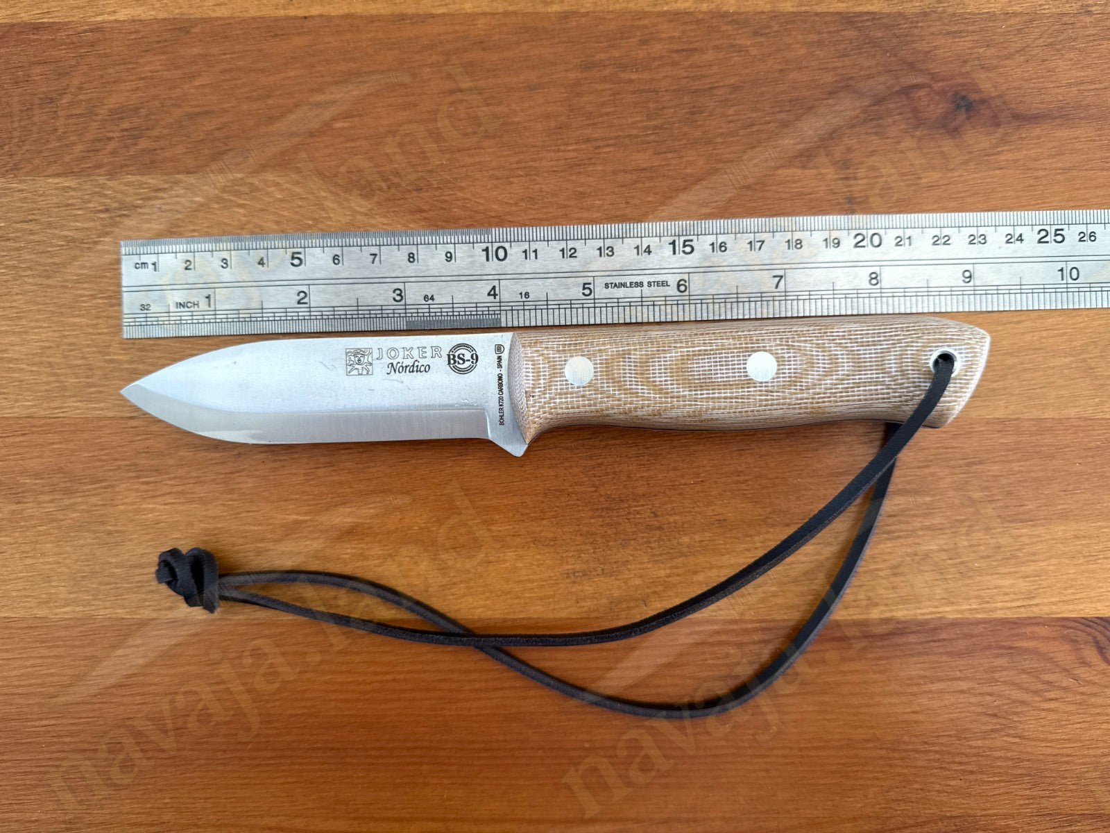 Joker BS9 Nórdico Bushcraft Knife – Micarta Handle + Firesteel – Made in Spain