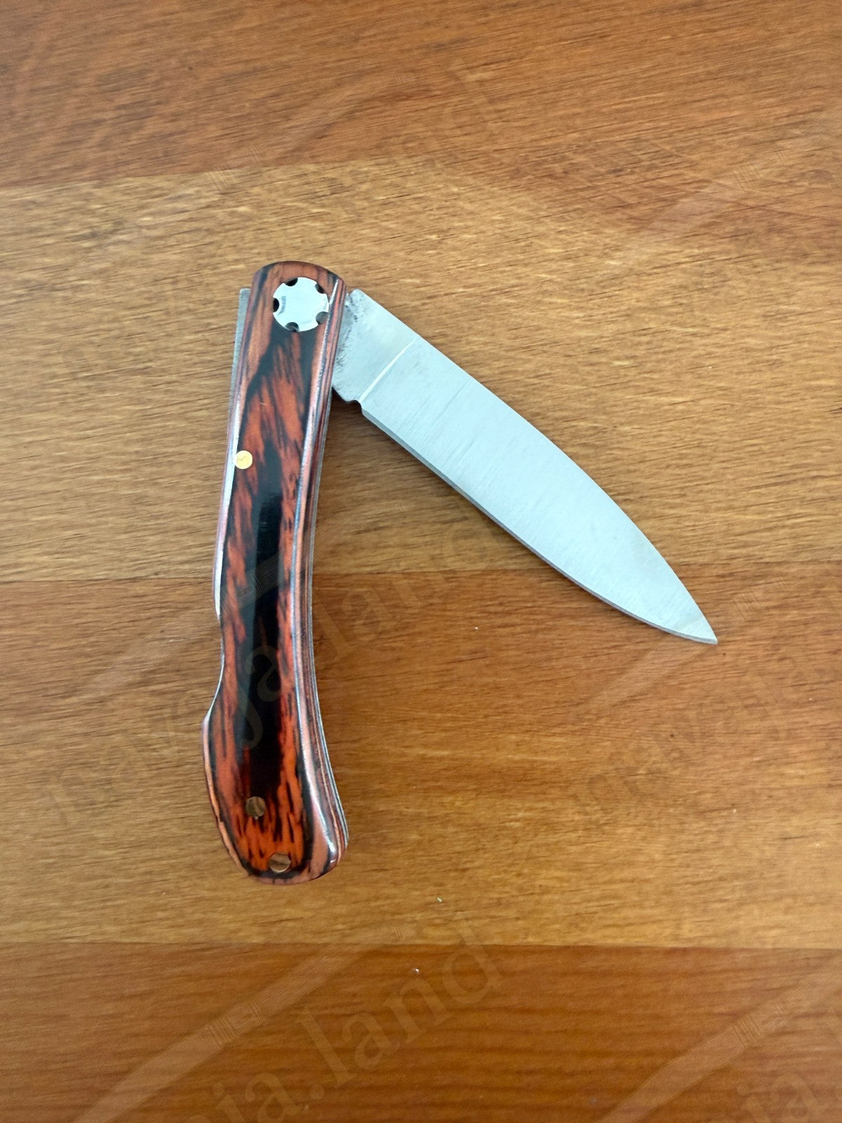 2.95” Joker Bretón Camping Folding Knife (Red Wood Handle) Handmade in Spain