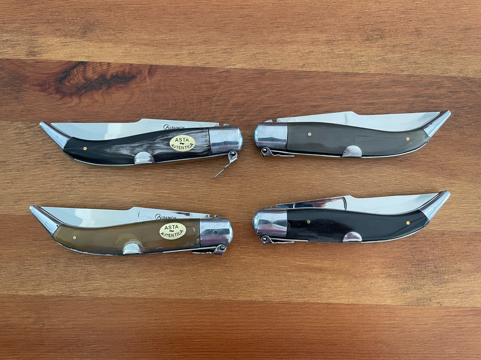 4.3" Spanish Navaja Teja Pocket Knife Real Bull Horn Scales - USA Seller