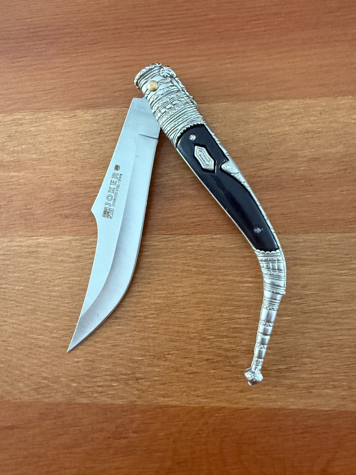 3.9” Albacete Navaja Joker Sevillana Knife Zamak Handle Handmade Slipjoint Spain